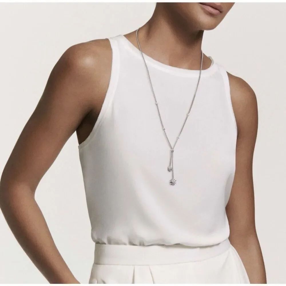 David Yurman Starburst Diamond Drop Necklace